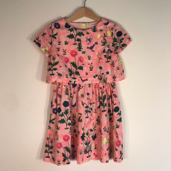 J. Crew crewcuts pink floral dress age 6 - Picture 3 of 8